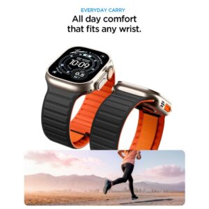 Spigen ATHLEX AIR M APPLE WATCH 8 / 9 / 10 / 11 / SE / ULTRA (44 / 45 / 46 / 49 MM) AKTYVI JUODA/ORANŽINĖ - Image 6