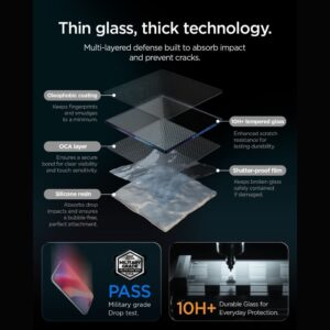GRŪDINTAS STIKLAS Spigen GLAS.TR EZ FIT Pro HD AC 2-PACK iPhone 16 Pro / 17 / 17 Pro / 18 Pro SKAIDRUS - Image 8