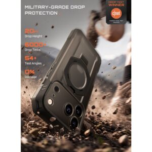 SupCase GRIP Pro MAG MagSafe iPhone 17 Pro Max / 18 Pro Max JUODAS - Image 8