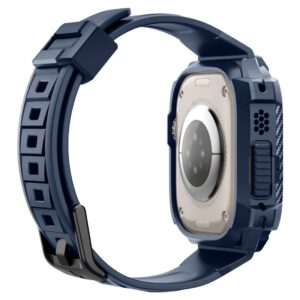 Spigen RUGGED ARMOR ”PRO” APPLE WATCH ULTRA 1 / 2 / 3 / 4 (49 MM) TAMSIAI MĖLYNAS - Image 7