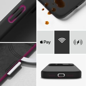 RINGKE SILIKONINIS MAGNETINIS MAGSAFE DĖKLAS iPhone 17 PRO MAX / 18 PRO MAX JUODAS - Image 8