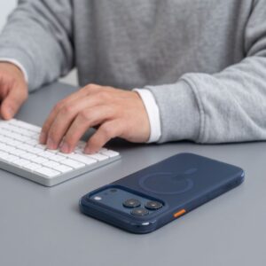 Tech-Protect MAGAIR MAGSAFE CC iPhone 17 PRO MAX / 18 PRO MAX MATINIS TAMSIAI MĖLYNAS - Image 8