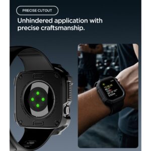 Spigen RUGGED ARMOR APPLE WATCH 12 (42 MM) MATINIS JUODAS - Image 8
