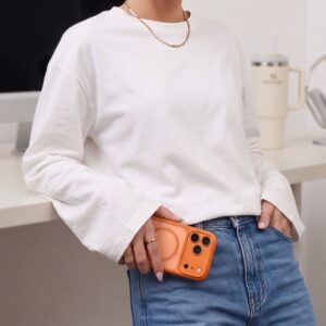 TECH-PROTECT MAGPEAK MagSafe CC iPhone 17 Pro Max / 18 Pro Max MATINIS COSMIC ORANGE - Image 8