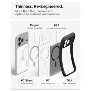 Spigen Ultra Hybrid MagSafe iPhone 17 Pro Max / 18 Pro Max FROST BLACK - Image 8