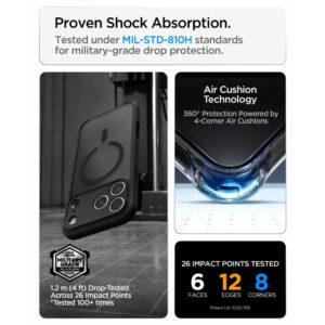 Spigen Ultra Hybrid MagSafe iPhone 17 Pro / 18 Pro FROST BLACK - Image 8