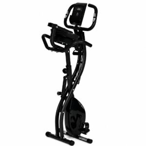 Sulankstomas magnetinis treniruoklis dviratis su atlošu ir pasipriešinimo gumomis, 8 pasipriešinimo lygiai, 120 kg MOVEPRO - Image 9