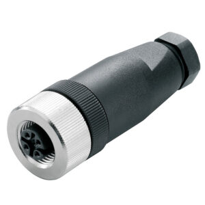 M12 lizdas 4pin, tiesus, 4-6mm kabeliui, IP67
