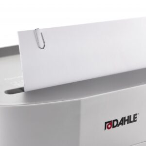 Dokumentų naikiklis Dahle 23120, A4,  PS 120 , angos plotis 220 mm, 8 lapai, 5 x 18 mm, kryžminis lapų naikinimas, P-4,F-1,T4,E-3, naikina korteles, 12 litrų - Image 2