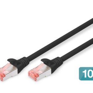 Digitus DK-1644-030-BL-10 tinklo kabelis Juoda 3 m Cat6 S/FTP (S-STP) - Image 1