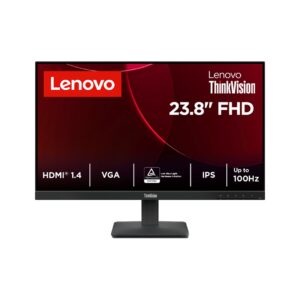 Lenovo ThinkVision S24-4e kompiuterio monitorius 60,5 cm (23.8") 1920 x 1080 pikseliai „Full HD“ LED Juoda