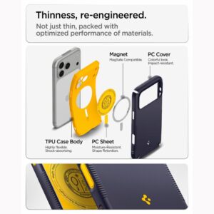 Spigen Nano Pop HIBRIDINIS MagSafe DĖKLAS iPhone 17 Pro / 18 Pro BLUEBERRY NAVY - Image 9