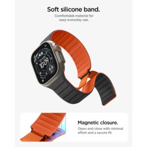 Spigen ATHLEX AIR M APPLE WATCH 8 / 9 / 10 / 11 / SE / ULTRA (44 / 45 / 46 / 49 MM) AKTYVI JUODA/ORANŽINĖ - Image 7