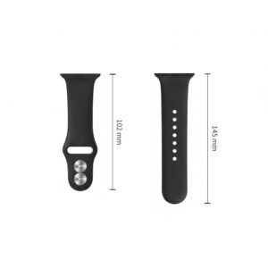 Tech-Protect SILIKONINIS DIRŽELIS WATCH 8 / 9 / 10 / 11 / 12 / SE / ULTRA (44 / 45 / 46 / 49 MM) JUODAS - Image 8