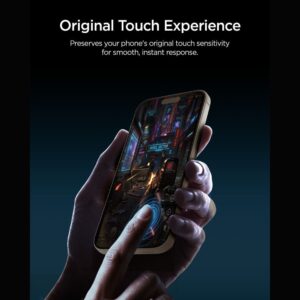 GRŪDINTAS STIKLAS Spigen GLAS.TR EZ FIT Pro HD AC 2-PACK iPhone 16 Pro / 17 / 17 Pro / 18 Pro SKAIDRUS - Image 9