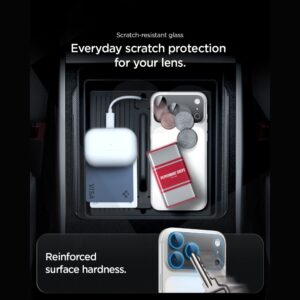 Spigen OPTIK PRO XL GLAS.TR EZ FIT KAMEROS APSAUGA IPHONE 18 PRO TAMSIAI PILKA - Image 9