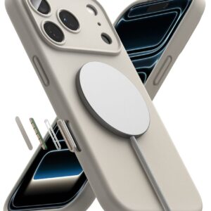 RINGKE SILIKONINIS MAGNETINIS MAGSAFE DĖKLAS iPhone 17 PRO / 18 PRO STONE - Image 5
