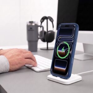 TECH-PROTECT MAGPEAK MagSafe CC iPhone 17 Pro Max / 18 Pro Max TAMSIAI MĖLYNAS/SKAIDRUS - Image 9