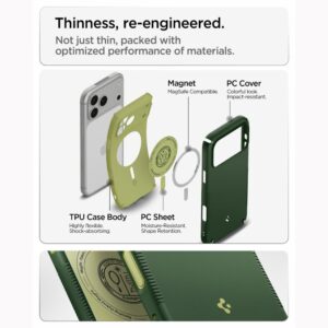 Spigen Nano Pop HIBRIDINIS MagSafe DĖKLAS iPhone 17 Pro Max / 18 Pro Max AVO GREEN - Image 9