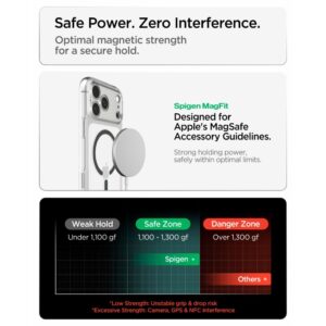 Spigen Ultra Hybrid MagSafe iPhone 17 Pro / 18 Pro SKAIDRUS/GRAFITO - Image 9