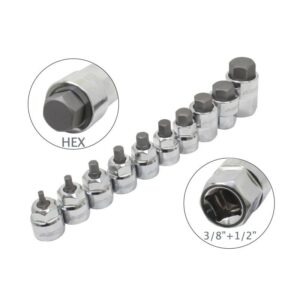 ASTA ŽEMO PROFILIO GALVUTĖS – HEX 3/8” – 1/2" ANT JUOSTOS