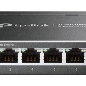 TP-Link TL-SG108E tinklo komutatorius Valdomas L2 Gigabit Ethernet (10/100/1000) Juoda