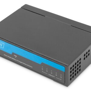 Digitus DN-80202-1 tinklo komutatorius Ne-valdomas Gigabit Ethernet (10/100/1000) Juoda - Image 1