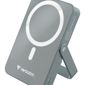 Verbatim Charge 'n' Go Magnetic Wireless Ličio polimeras (LiPo) 10000 mAh Belaidis įkrovimas Pilka