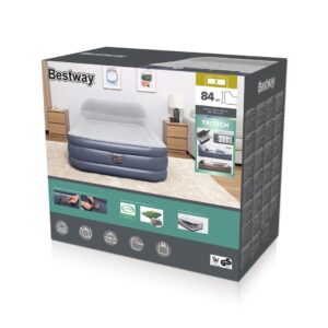 Bestway 67923 / 23 pripučiamas čiužinys Dvivietis čiužinys Pilka, Balta Unisekso stiliaus - Image 3