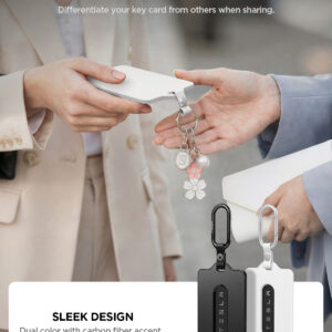 Spigen Tesla kortelių laikiklis, 2 vnt., juodas ir baltas – Tesla rakto kortelė - Image 2