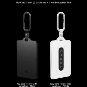 Spigen Tesla kortelių laikiklis, 2 vnt., juodas ir baltas – Tesla rakto kortelė - Image 6