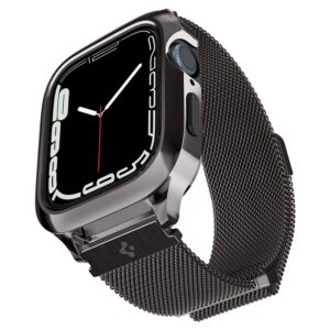 Spigen Metal Fit Pro, grafito spalvos – Apple Watch 9/8/7 45mm