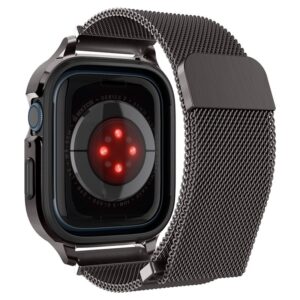 Spigen Metal Fit Pro, grafito spalvos – Apple Watch 9/8/7 45mm - Image 9