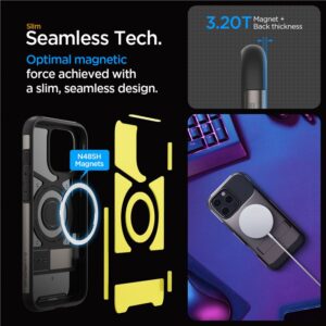 Spigen Slim Armor MagSafe, gunmetal spalvos – iPhone 16 Pro Max - Image 5