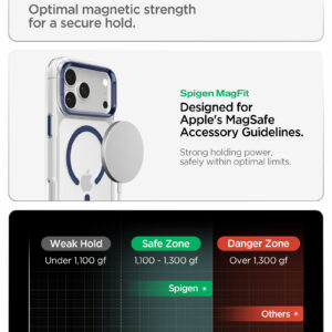 Spigen Ultra Hybrid Optik S MagSafe, clear deep blue - iPhone 18 Pro/17 Pro - Image 9