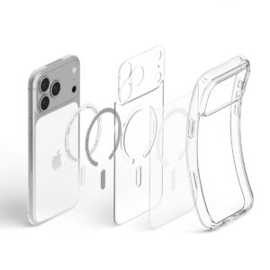 Spigen Ultra Hybrid MagSafe, skaidrus baltas – iPhone 18 Pro/17 Pro - Image 10
