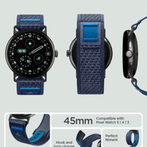 Spigen Athlex Air, aktyvi tamsiai mėlyna – Google Pixel Watch 5/4/3 45mm - Image 10