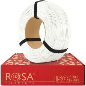 3D plastikas ASA baltas 1.75mm 1kg refill pakuotė Rosa3D