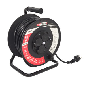 AWTOOLS BŪGNINIS ILGINTUVAS PLASTIKINIS PROFI 30m 3x2,5mm 16A / 3680W / IP44