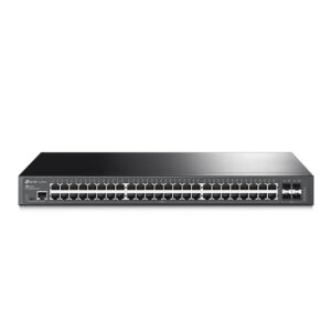 TP-Link JetStream TL-SG3452 tinklo komutatorius Valdomas L2 Gigabit Ethernet (10/100/1000) 1U Juoda