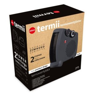 ELDOM HL8S Elektrinis šildytuvas-ventiliatorius Vidaus Pilka 2000 W - Image 3
