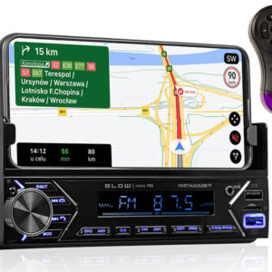 Automobilinis grotuvas su laikikliu ir bluetooth Mobile Pro BLOW - Image 1