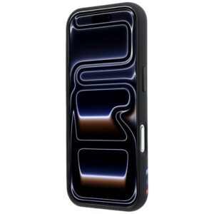 BMW M Quadrille dėklas su Kevlar raštu, tricolor linijomis ir metaliniu logotipu, MagSafe, skirtas iPhone 18 Pro / 17 Pro - Image 5