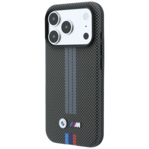 BMW M Quadrille Kevlar Tricolor Print Lines MagSafe dėklas, skirtas iPhone 18 Pro / 17 Pro, antracito spalvos - Image 2