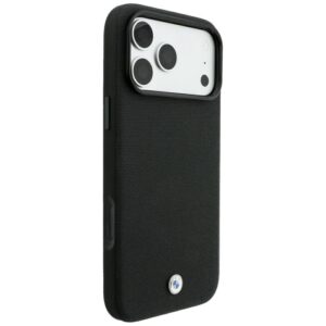 BMW Kevlar Metal Logo MagSafe dėklas, skirtas iPhone 18 Pro / 17 Pro, juodas - Image 4