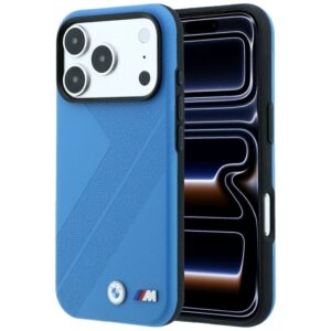 BMW M Tire Track metalinis MagSafe dėklas, skirtas iPhone 18 Pro Max / 17 Pro Max, mėlynas