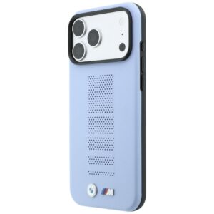 BMW M Blue Perfo metalinis MagSafe dėklas, skirtas iPhone 18 Pro / 17 Pro, mėlynas - Image 2