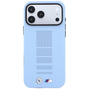 BMW M Blue Perfo metalinis logotipas MagSafe dėklas, skirtas iPhone 18 Pro Max / 17 Pro Max, mėlynas - Image 3