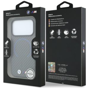 Dėklas BMW M Carbon Printed Ringl MagSafe, skirtas iPhone 18 Pro / 17 Pro, antracito spalvos - Image 8
