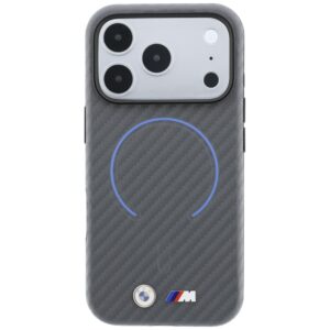 Dėklas BMW M Carbon Printed Ring MagSafe, skirtas iPhone 18 Pro Max / 17 Pro Max, antracito spalvos - Image 3